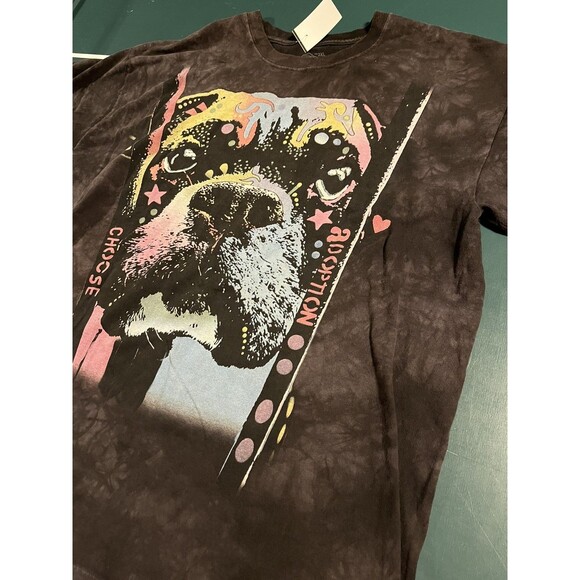 The Mountain Dean Russo 2015 Pit Bull Dog Animal Art T-Shirt 2XL Adoption RARE - Picture 1 of 7